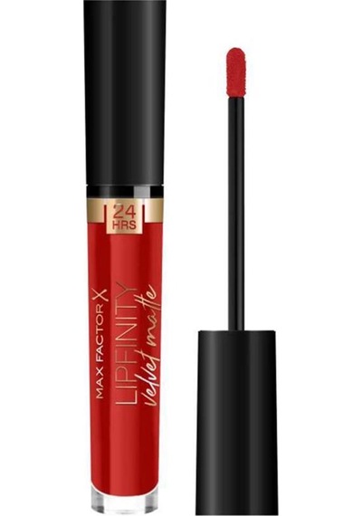 Max Factor Lipfinity Velvet Likit Mat Ruj 025 Red Luxury