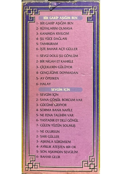 Plak Değildir Kaset Tir Kaset Ayşegül Durukan 38 Eser 3 Kaset B