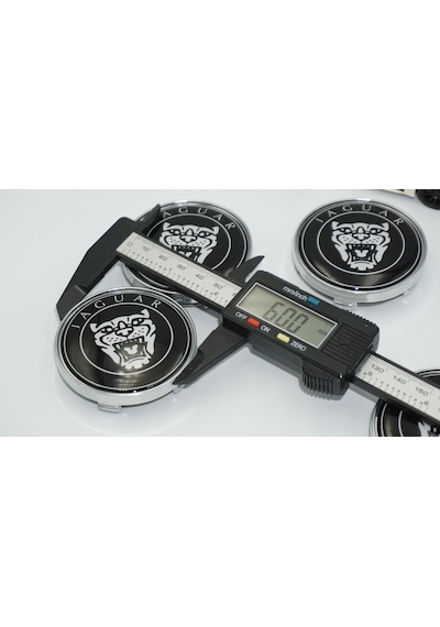 Dk Tuning Jaguar Panter Siyah Jant Göbeği Kapak Seti 60mm