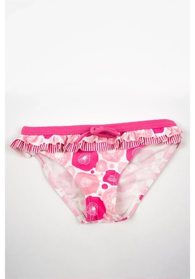 Adisia Kız Bebek Pembe Fırfırlı Pembe Çiçekli Bikini Altı Pembe