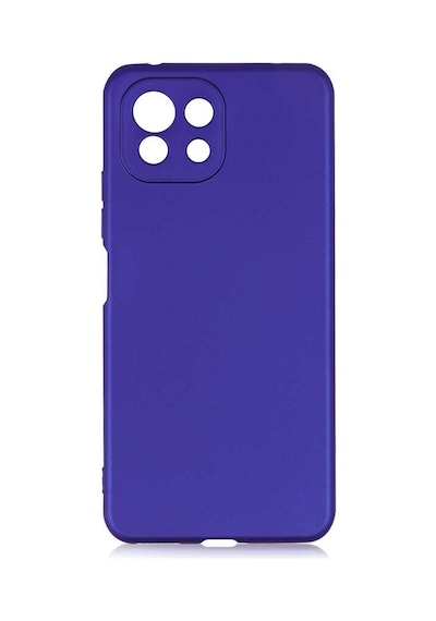 Kilifone - Xiaomi Uyumlu Mi 11 Lite - Kılıf Mat Renkli Esnek Premier Silikon Kapak - Saks Mavi