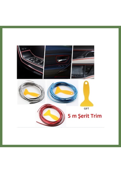 Bezos Araba Dekorasyon Şeridi 5 Metre Trim Şeridi Hb006 Standart