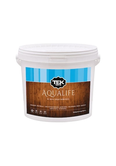 Tek Boya Aqualıfe Su Bazlı Ahşap Koruyucu Siyah 15Lt