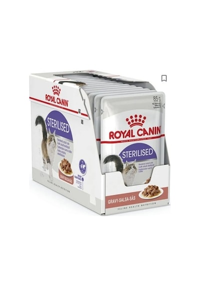 Royal Canin Gravy Pouch Sterilised Kısırlaştırılmış Yetişkin Kedi Yaş Maması 12 x 85 G