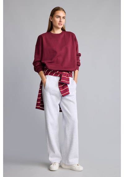 Defacto Beli Lastikli Straight Fit Kalın Kumaş Pantolon I3314ax26wngr93 Gri-gr93