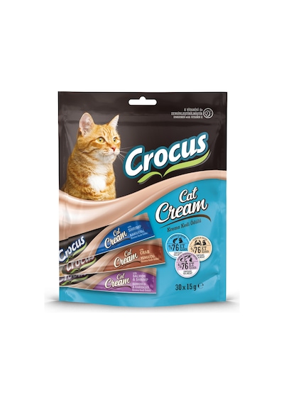 Crocus Çoklu Somon Karides & Karides & Yengeç Kedi Ödülü 30x15gr