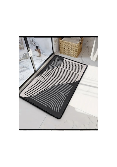 Melyna Gri 70x120 Banyo Paspası Gri-tek