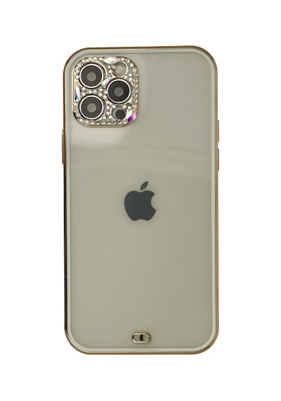 Apple iPhone Uyumlu 12 Pro Max Kılıf Liva Taşlı Silikon - Beyaz Bzsxx00 1