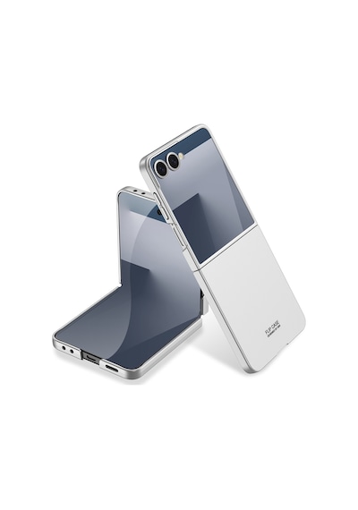 Galaxy Uyumlu Z Flip 7 Kılıf Pazarplus Sert Kıpta Kılıf Titanyum-Gri