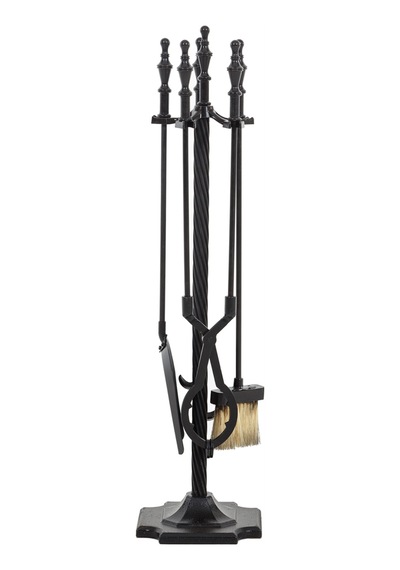 Classıc Black Şömine Aksesuar Seti 80cm