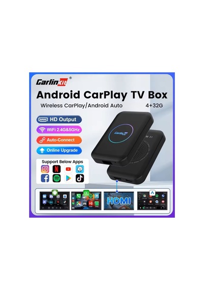 Carlinkit Tbox Lıte S 4gb Ram 32gb Rom Kablosuz Carplay & Android Auto Youtube Netflix Video Oynatma Diğer