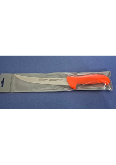 Et Doğrama Bıçağı 21 Cm Kasap Fibrox Kaymaz Saplı Hulusi - Drita Bıçak 25mm X 210mm X 2.5mm 10154.21 Turuncu Renk