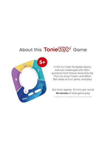 Tonies - Tonieplay Disney Bilgi Yarışması Krallığı İngilizce Toniebox 2 Oyunu