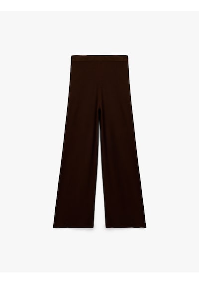Koton Beli Lastikli Rahat Kalıp Uzun Geniş Paça Triko Pantolon Kahverengi 6wak40006ht Kahve Koton Beli Lastikli Rahat Kalıp Uzun Geniş Paça Triko Pantolon Kahverengi 6wak40006ht Kahve