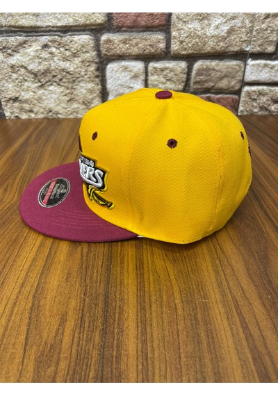 Hamze Cleveland Cavaliers Nba Hiphop Snapback Rapper Basketbol Unisex Şapka Cap Sarı