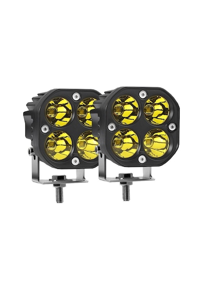 Off-road Sis Lambası 4 Led 12-32v 40w -set Sarı / Lass284-1