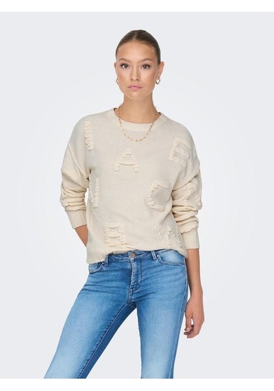 Only Kadın Harf Desenli Kazak - 15301734 001