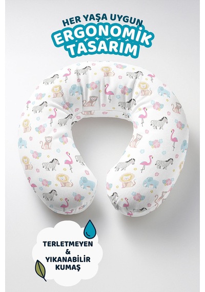 Sevimli Hayvan Figürleri Pamuklu Boyun Yastığı - Pastel Pembe Mavi Çocuk & Yetişkin Seyahat Yastığı Tozlu Gün Batımı Gül Kurusu Sevimli Hayvan Figürleri Pamuklu Boyun Yastığı - Pastel Pembe Mavi Çocuk & Yetişkin Seyahat Yastığı Tozlu Gün Batımı Gül Kurusu