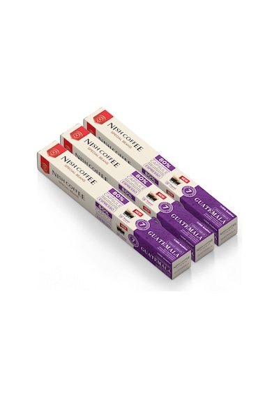 Nish Coffee Single Orijin Kapsül Kahve Guatemala Nespresso Uyumlu 3lü Set 30 Kapsül Kapsül Kahve