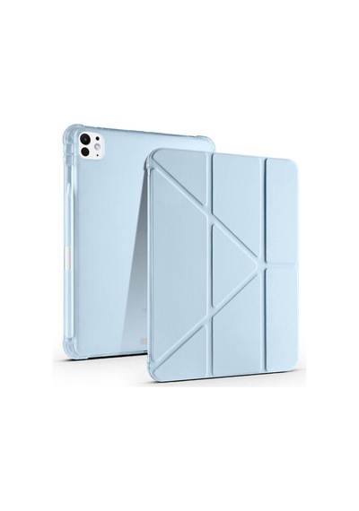 Apple Uyumlu iPad Pro 11 2024 Kılıf Tri Folding Kalem Bölmeli Standlı Kılıf