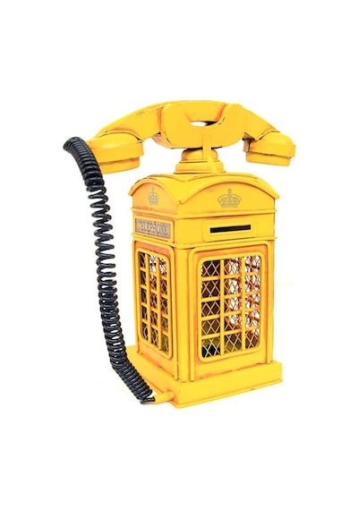 Dekoratif Metal Ahizeli Telefon Kumbara