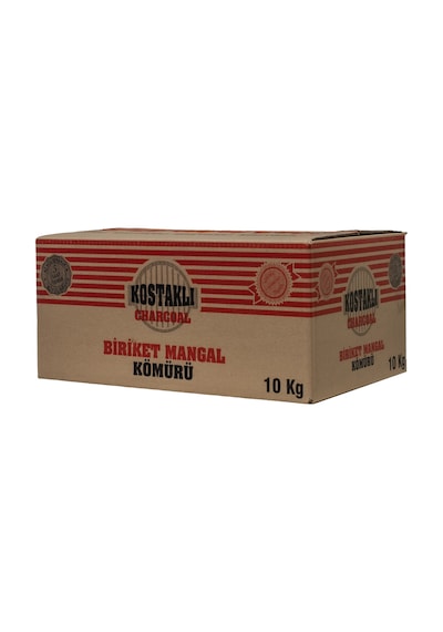 Kostaklı Briket Kısa Kesilmiş Mangal Kömürü 10 KG