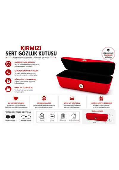 Gözlük Kutusu / Hediyeli Losyon ve Silme Bezi ile Herkes İçin