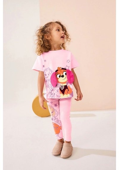 Lolliboomkids Pembe Renk Peluş Kulak Detaylı Itfaiyeci Köpek Baskılı Pamuklu T-shirt Tayt Alt-üst Takım Pembe Lolliboomkids Pembe Renk Peluş Kulak Detaylı Itfaiyeci Köpek Baskılı Pamuklu T-shirt Tayt Alt-üst Takım Pembe