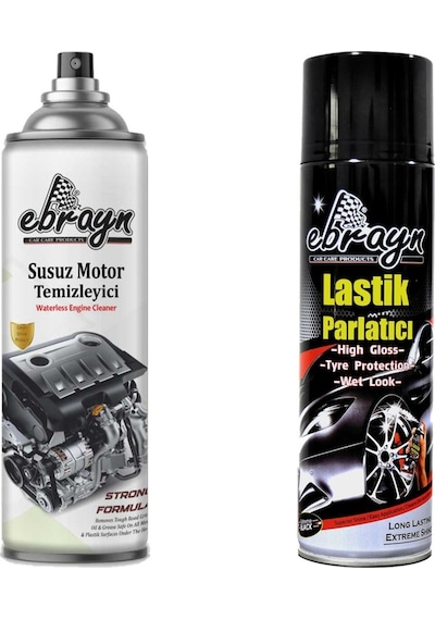 Ebrayn 500ml Susuz Motor Temizleyici Sprey 500ml Lastik Parlatıcı