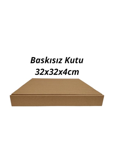 Baskısız 32x32x4 Cm 10'lu Pizza Ve Pide Kutu Seti, Renkli Ve Kullanışlı Kutu Rengi 32 X 32 X 4