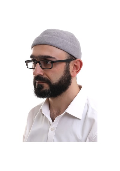 Açık Gri Katlamalı Sade Desen Kışlık Orlon Takke Şapka Gri
