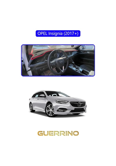 Opel Insignia 2017 + Torpido Koruma Halısı Mavi Kenar