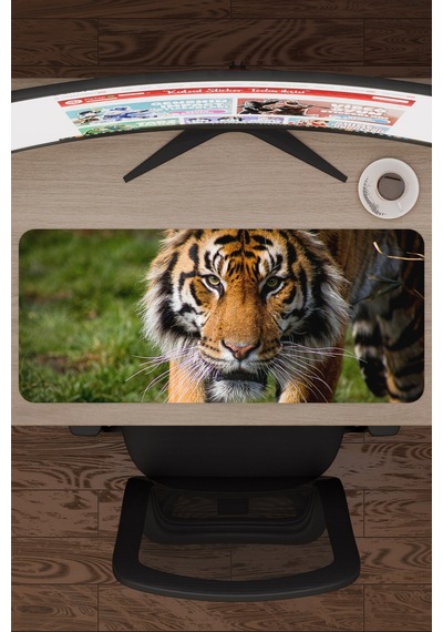 Karadeniz Kaplanı Kaymaz Dikişli Kauçuk Oyuncu Mousepad V4 - 70x30 Xl Gaming Mouse Pad Fare Altlığı