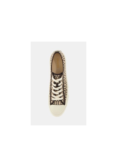 Guess Kadın Kahverengi Carey Logolu Sneaker Kahverengi