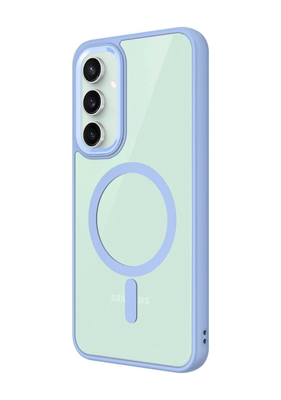 Galaxy Uyumlu S23 Fe Kılıf Magsafe Şeffaf Arka Yüz Kamera Yükseltili Silikon Pazarplus Pembe Açık