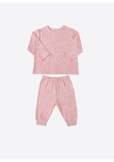 KitiKate Organik Zody 2'li Pijama Takımı Pembe