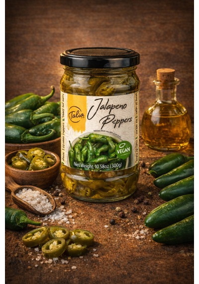 Talia Clean Label Dilimlenmiş Jalapeno Biber Turşusu 300g