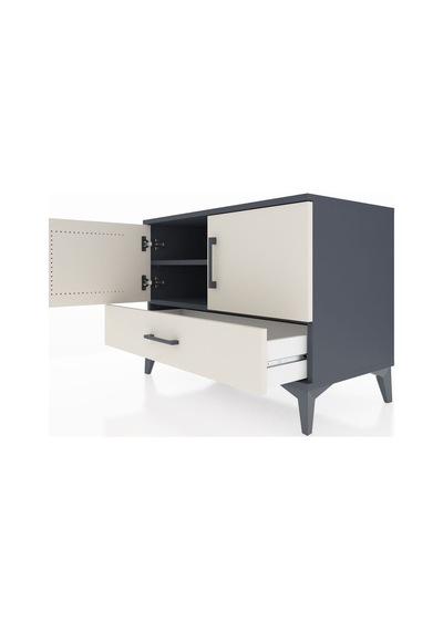 Hyperion Şifonyer 2 Raflı Tek Çekmeceli 2 Kapaklı 88x44x64 Antrasit-aytaşı Antrasit Hyperion Şifonyer 2 Raflı Tek Çekmeceli 2 Kapaklı 88x44x64 Antrasit-aytaşı Antrasit