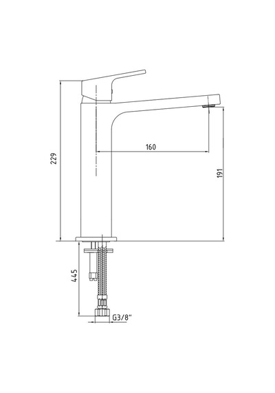 Eca Tiera Orta Boy Lavabo Bataryası Kırmızı - Krom 103388003