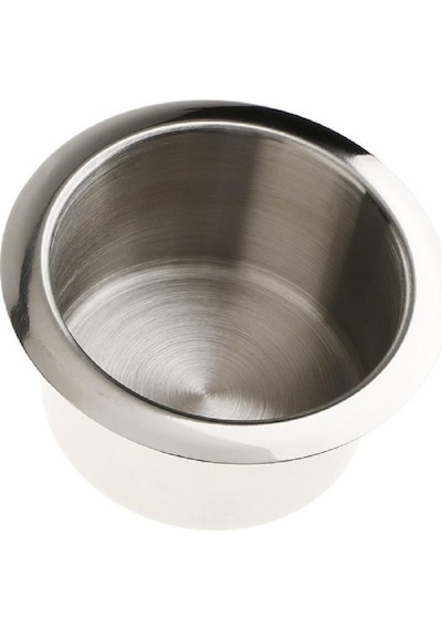 2'li Gömme Bardaklık. 70mm. Paslanmaz Krom Bardak Tutucu.