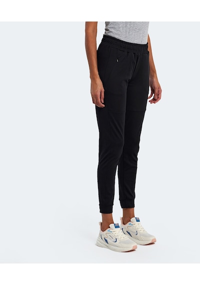 Slazenger RELATIVE Kadın Fermuar Cepli Siyah Eşofman Altı