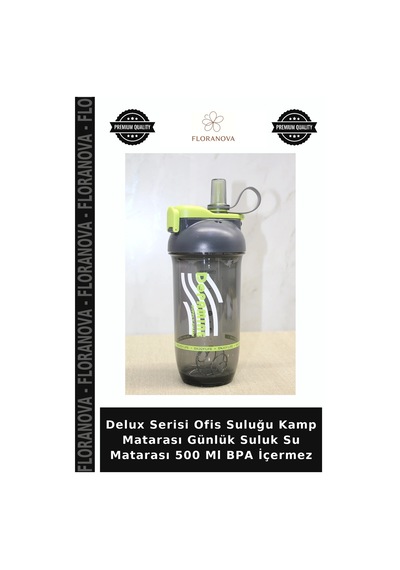 Delux Serisi Ofis Suluğu Kamp Matarası Günlük Suluk Su Matarası 500 Ml Bpa İçermez Çok Renkli