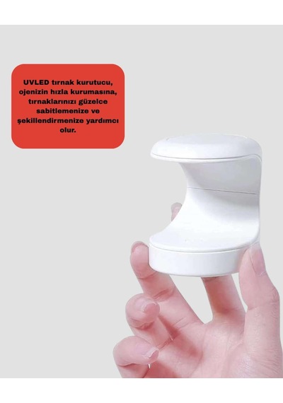 Yeni Nesil Cilt Dostu Tırnak Kurutucu 3 Adet Uvled Boncuk