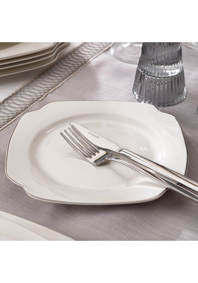 Schafer Royalty 24 Parça Yemek Takımı-platin