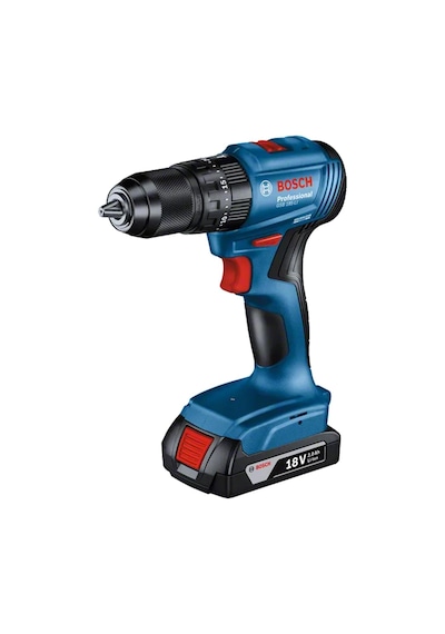 Bosch Professional GSB 185-Li 2.0 Ah Tek Akülü Kömürsüz Motor Darbeli Matkap + 23 Parça Aksesuar Set - 06019K3102