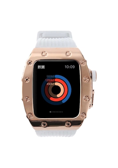 ​​​Apple Uyumlu  Watch 7 45 MM Kordon Metal Kasa Kordon 65