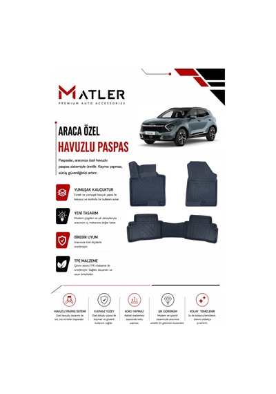 Kia Sportage 2025 Model 4d Ekstra Havuzlu Paspas