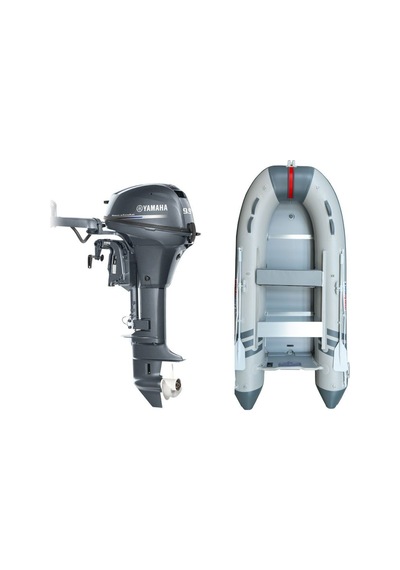Marinport 4.00 Alüminyum Taban Şişme Bot + Yamaha 9.9 Hp Deniz Motoru