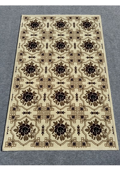 Saray Halı Vizyon 11171 R 150x230 Krem Kahve 4 M2 Halı
