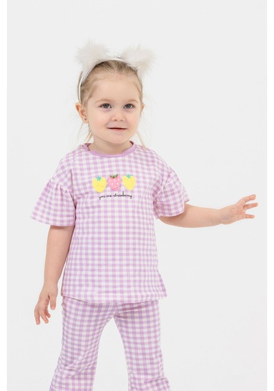 Harika Kids Kız Bebek İspanol Paça Alt-üst Takım 001